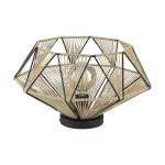 EGLO 43775 Mennyezeti lámpa 1xE27 fekete/natúr Adwickle