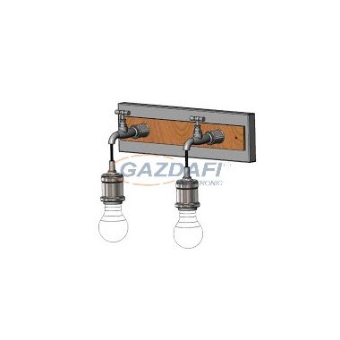 EGLO 49102 Fali E27 2x60W anitkezüst/bronz Goldcliff