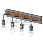 EGLO 49104 Fali E27 4x60W anitk ezüst/bronz Goldcliff