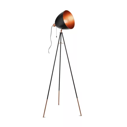 EGLO 49386 Álló E27 60W 135cm fekete/réz Chester