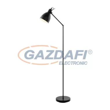 EGLO 49471 Állólámpa E27 40W fekete Priddy