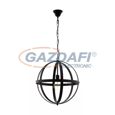 EGLO 49516 függeszték lámpa E27 1x60W fekete Barnaby