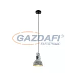 EGLO 49619 függeszték E27 40W cink/fekete Barnstaple