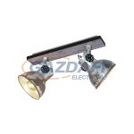 EGLO 49649 Fali/mennyezeti E27 2x40W cink/fekete Barnstaple