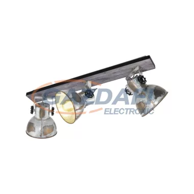 EGLO 49652 Fali/mennyezeti E27 3x40W cink/fekete Barnstaple