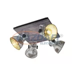 EGLO 49653 Mennyezeti E27 4x40W cink/fekete Barnstaple