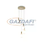 EGLO 49689 függeszték E27 5x40W fehér/fa Oakham