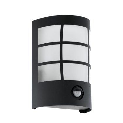   EGLO 75314 LED kültéri fali lámpa 1x4W, IP44, szenzoros, fekete Cerno