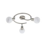 EGLO 75517 G-forma E14 3x25W mnikkel/fehér ENEA3