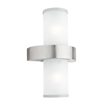  EGLO 86541 Kültéri fali 2x60W E27 nemesacél/ezüst Beverly