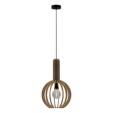 EGLO 900151 függeszték  1xE27 Ø310 juhar/fekete Velasco