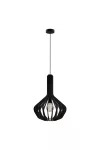 EGLO 900154 Függeszték 1xE27 Ø380 fekete Velasco