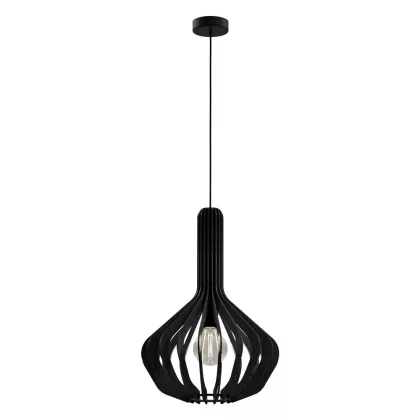EGLO 900154 Függeszték 1xE27 Ø380 fekete Velasco