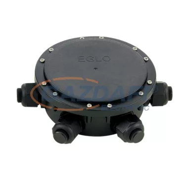 EGLO 91207 Kültéri földbe süllyeszthető 6 bemenetes elosztó fekete műanyag IP68