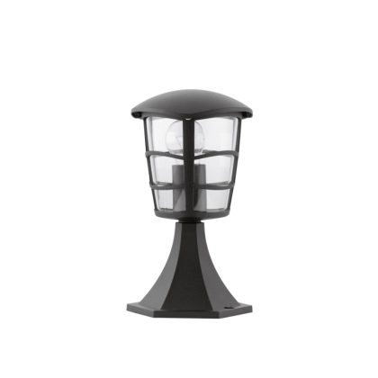   EGLO 93099 Kültéri talpas álló E27 1x60W 17*17*30cm alumínium öntvény fekete, átlátszó műanyag IP44 Aloria
