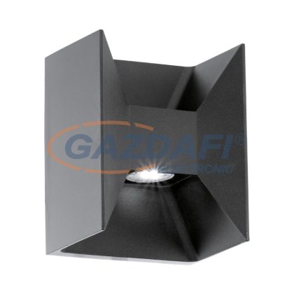   EGLO 93319 Kültéri LED fali 2x2,5W 360lm 14*18*10,5cm alumínium öntvény antracit IP44 Morino