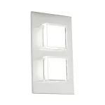   EGLO 93365 Kültéri LED fali 2x2,5W 320lm 15*25*5,5cm nemesacél IP44 Pias