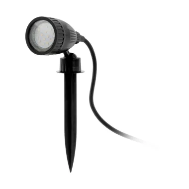 EGLO 93384 Kültéri LED leszúrható GU10 1x3W 6*11,5*18,5cm műanyag fekete, 2m kábel, IP44 Nema 1