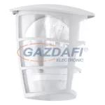   EGLO 93403 Kültéri fali E27 1x60W 18*20*12cm alumínium öntvény fehér, átlátszó műanyag IP44 Aloria
