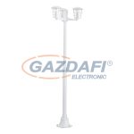   EGLO 93405 Kültéri álló E27 3x60W d:50cm m:191cm alumínium öntvény fehér, átlátszó műanyag IP44 Aloria