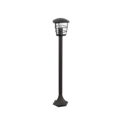   EGLO 93408 Kültéri álló E27 1x60W 17*17*94cm alumínium öntvény fekete, átlátszó műanyag IP44 Aloria