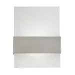   EGLO 93438 Kültéri LED fali 2x2,5W 360lm 21,5*29*9cm nemesacél, szatin üveg IP44 Nadela