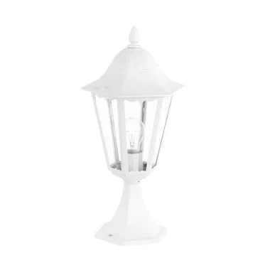 EGLO 93451 Kültéri talpas álló E27 1x60W m:47cm d:23cm alumínium öntvény fehér, átlátszó üveg IP44 Navedo