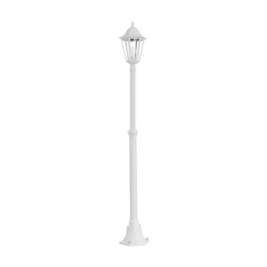 EGLO 93453 Kültéri álló E27 1x60W m:200cm d:23cm alumínium öntvény fehér, átlátszó üveg IP44 Navedo