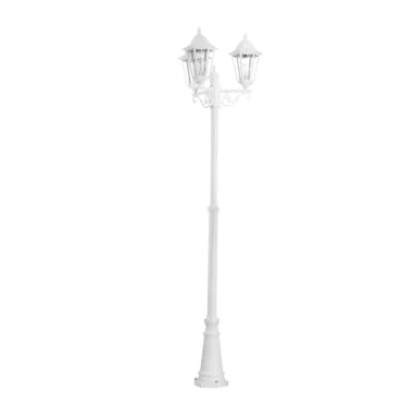 EGLO 93454 Kültéri álló E27 3x60W m:220cm d:56cm alumínium öntvény fehér, átlátszó üveg IP44 Navedo