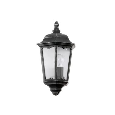 EGLO 93459 Kültéri fali E27 1x60W 29*43*13cm alumínium öntvény fekete, átlátszó üveg IP44 Navedo