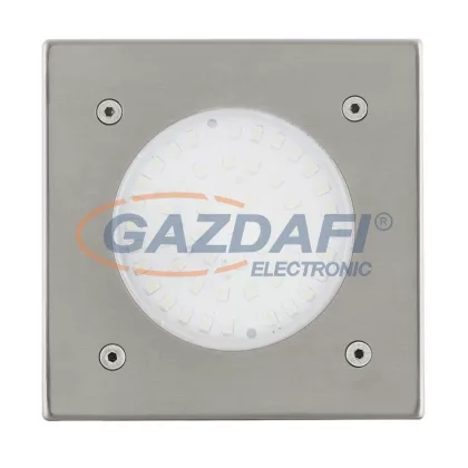   EGLO 93481 Kültéri LED talajba építhető 1x2,5W 180lm szögletes 10,2*10,2cm nemesacél, átlátszó üveg IP65 Lamedo