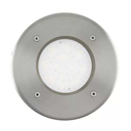   EGLO 93482 Kültéri LED talajba építhető 1x2,5W 180lm kerek d:10,2cm nemesacél, átlátszó üveg IP65 Lamedo
