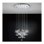 EGLO 93662 LED kristály függ 15x2,5W d:50cm Pianopoli
