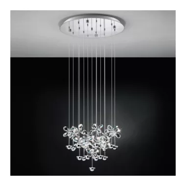 EGLO 93662 LED kristály függ 15x2,5W d:50cm Pianopoli