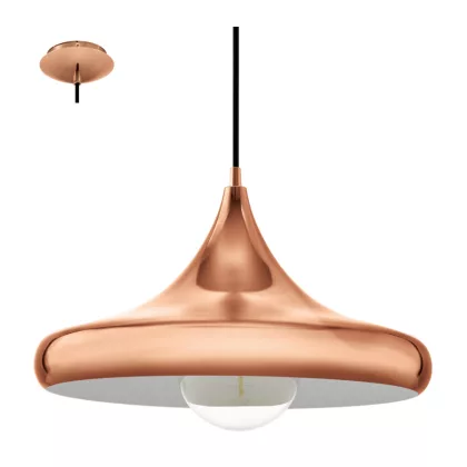 EGLO 94742 függeszték E27 60W 40cm réz színű Coretto2