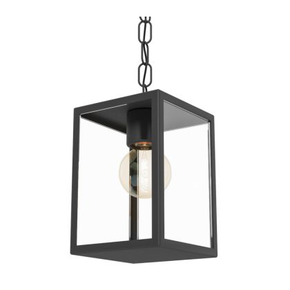  EGLO 94788 Kültéri függeszték E27 1x60W fekete/üveg Alamonte1