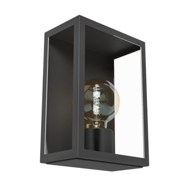 EGLO 94831 Kültéri fali E27 1x60W fekete/üveg Alamonte1