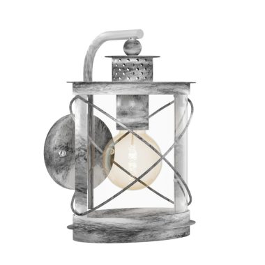 EGLO 94866 Kültéri fali le E27 1x60W antik ezüst Hilburn1