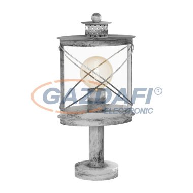 EGLO 94867 Kültéri álló E27 1x60W antik ezüst Hilburn1