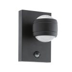   EGLO 96021 LED-es kültéri fali 2x3,7W IP44 szenzor fekete Sesimba1
