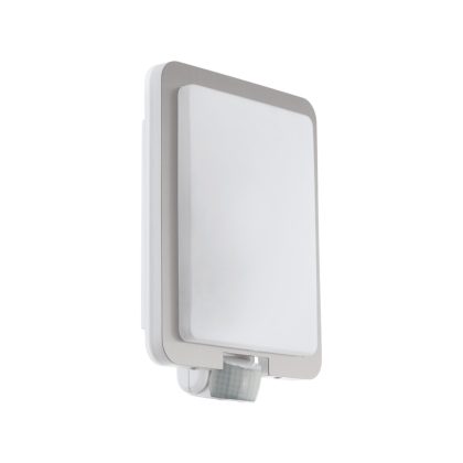   EGLO 97218 Kültéri fali E27 szenzor nemesacél/fehér Mussotto