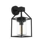 EGLO 97296 Kültéri fali E27 fekete/átlátszó Trecate