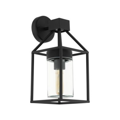 EGLO 97296 Kültéri fali E27 fekete/átlátszó Trecate