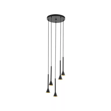 EGLO 97606 függeszték GU10 LED 5x5W fekete/arany Cortaderas EGLO 97606 függeszték GU10 LED 5x5W fekete/arany Cortaderas