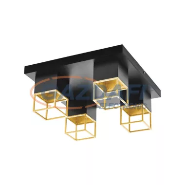 EGLO 97731 LED mennyezeti GU10 4x5W fekete/arany Montebaldo
