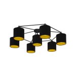 EGLO 97895 mennyezeti E27 7x60W fekete/arany Staiti