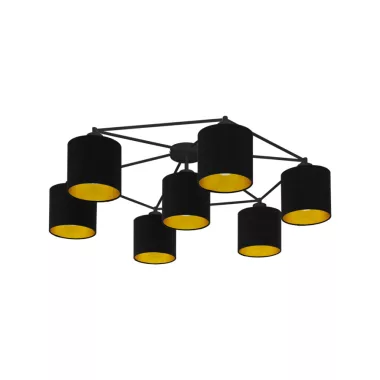 EGLO 97895 mennyezeti E27 7x60W fekete/arany Staiti