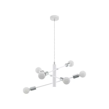 EGLO 98016 függeszték E27 6x60W fehér/króm Gradoli
