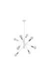 EGLO 98017 függeszték E27 8x60W fehér/króm Gradoli