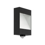   EGLO 98098 LED kültéri fali lámpa 10W antracit/fehér mozgásérzékelős Manfria